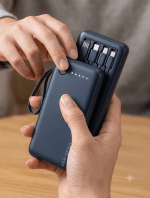 Ven-Dens VD-PB058 10000mAh Power Bank with Built-in Charging Cables - Image 3